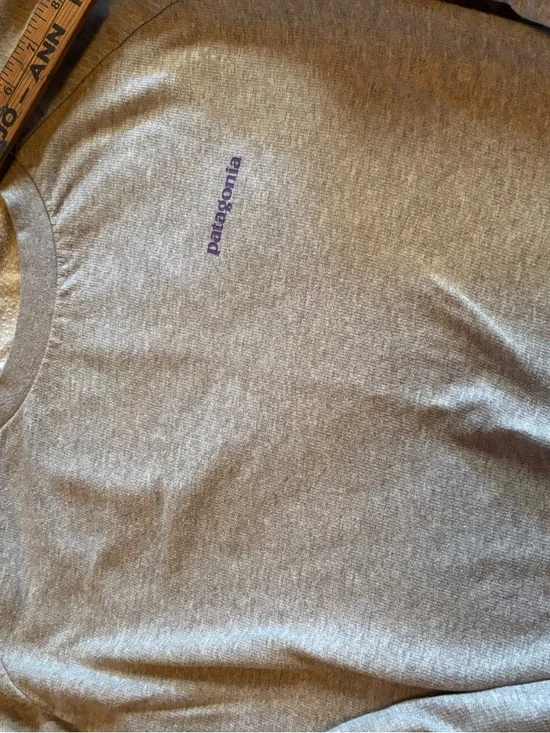 Patagonia organic cotton Men's Long-Sleeve Crewneck Shirt Gray - Picture 5 of 6